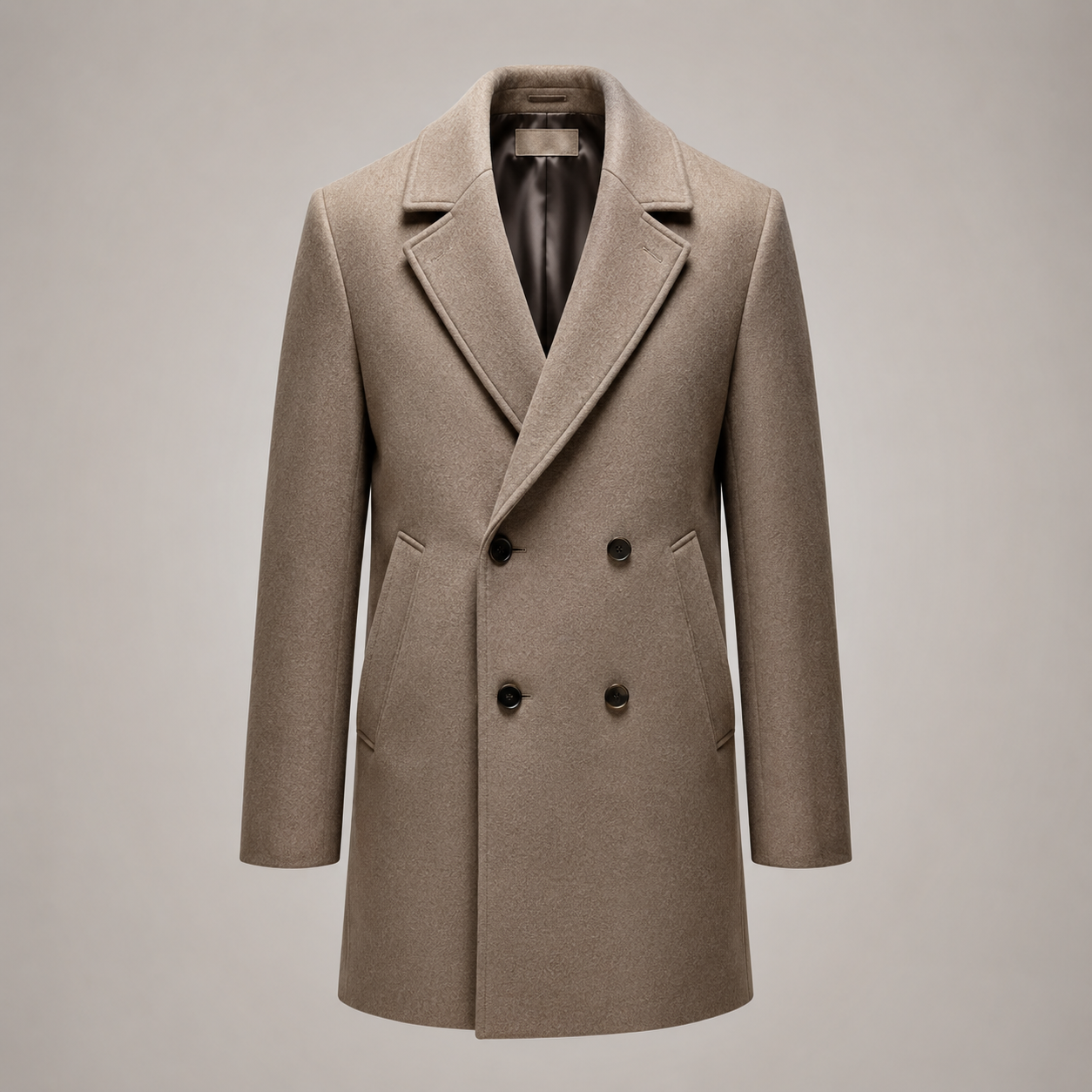 Luca Tailored Wool Overcoat