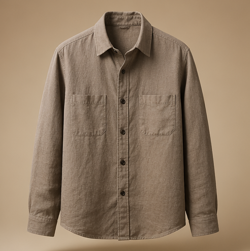 Light Brown Summer Overshirt