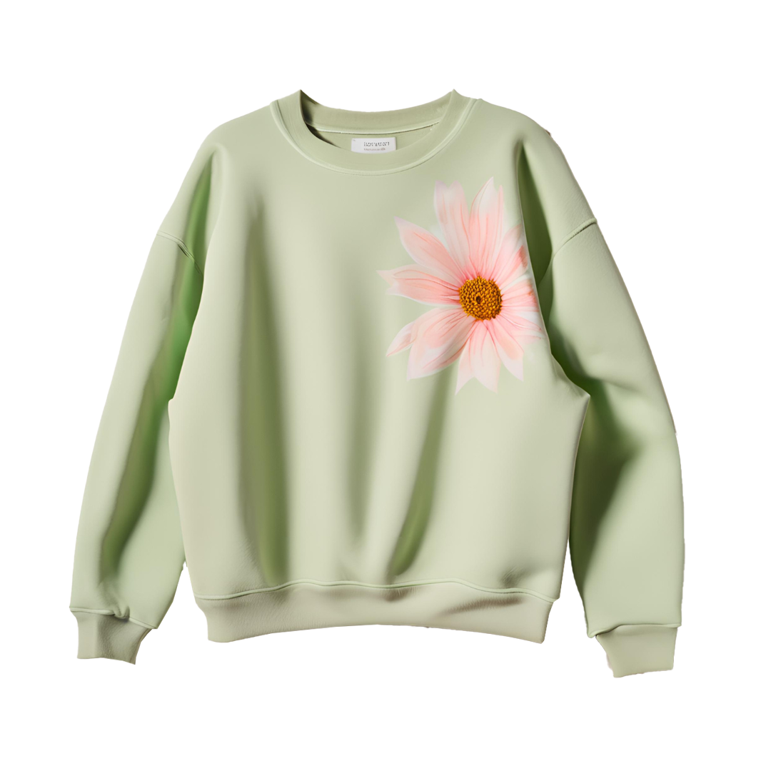 Suéter floral verde margarita