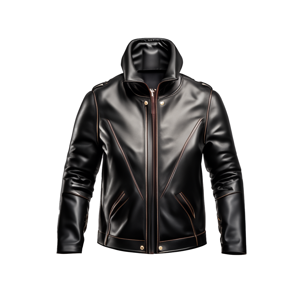 Chaqueta bomber de cuero