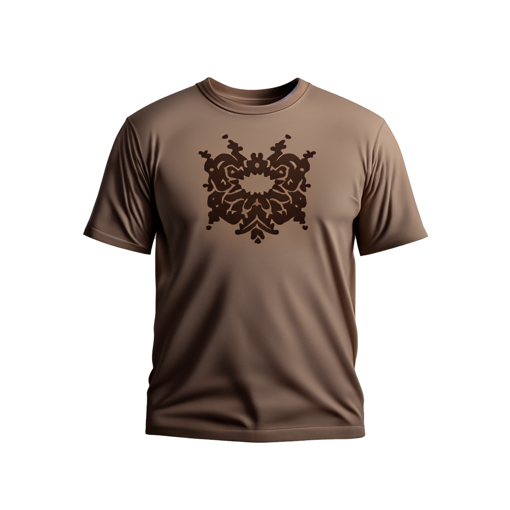 Camiseta estampada de cuello redondo.