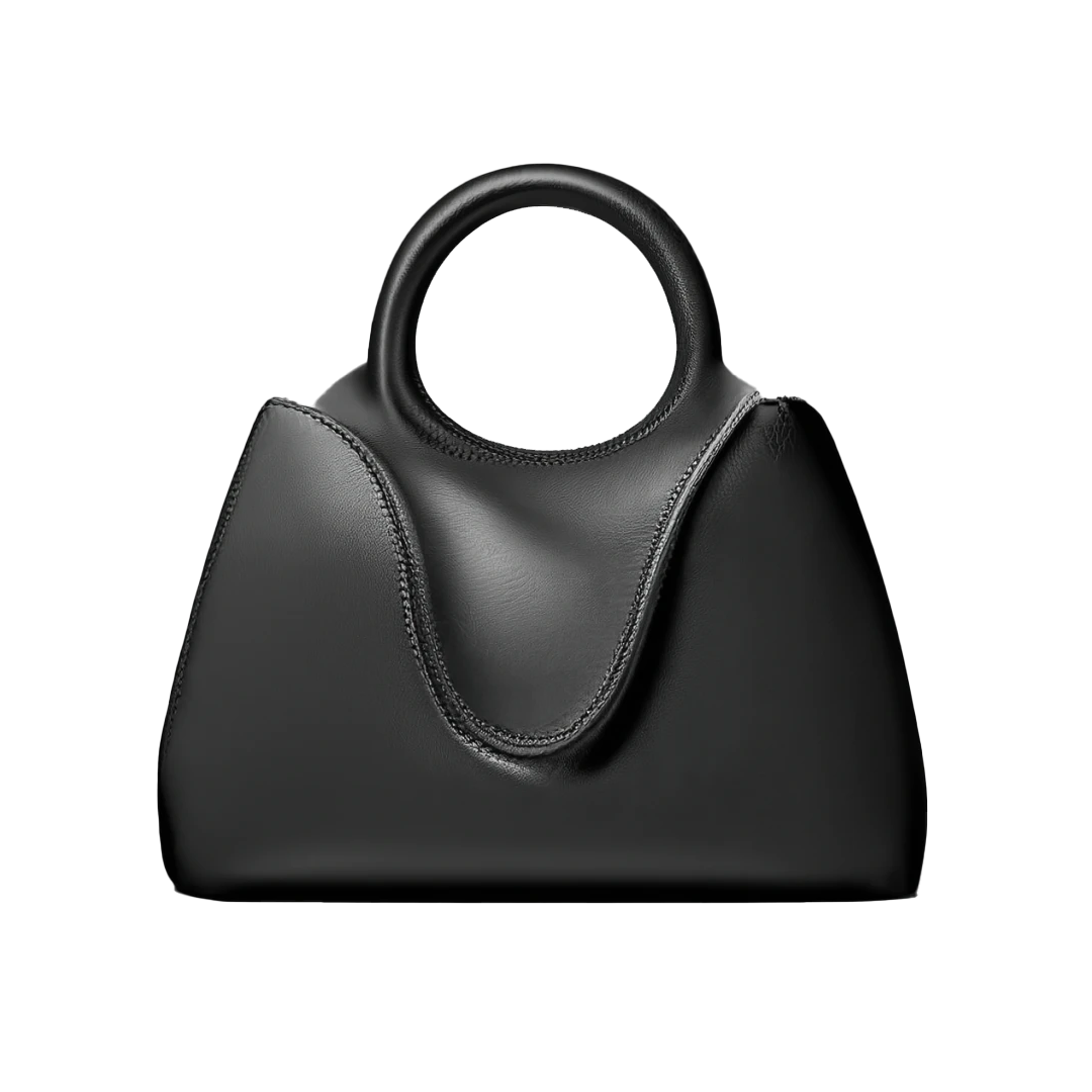 Bolso tote clásico negro.