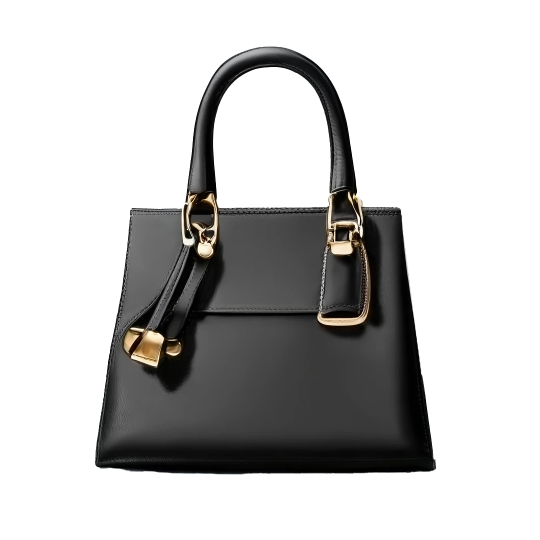Elegante bolso negro de hombro