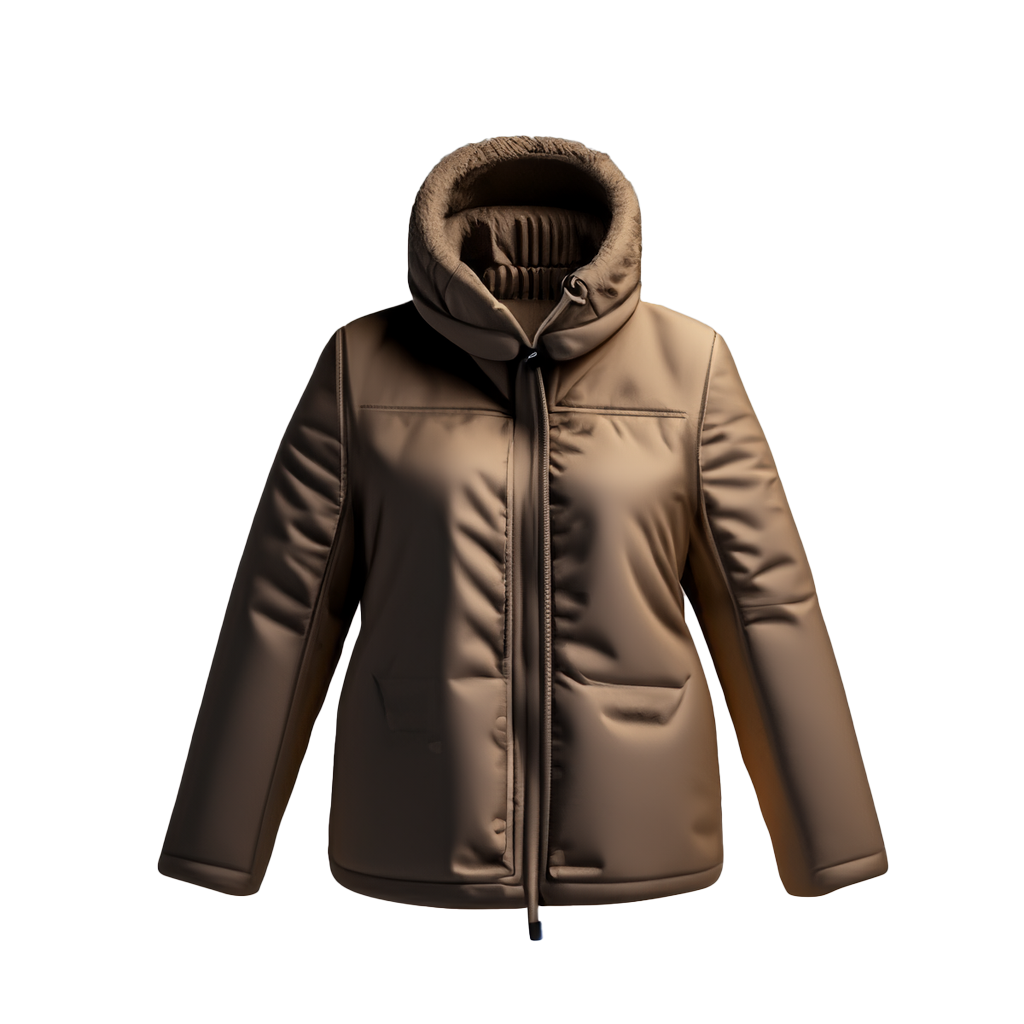 Parka de lujo en piel sintética