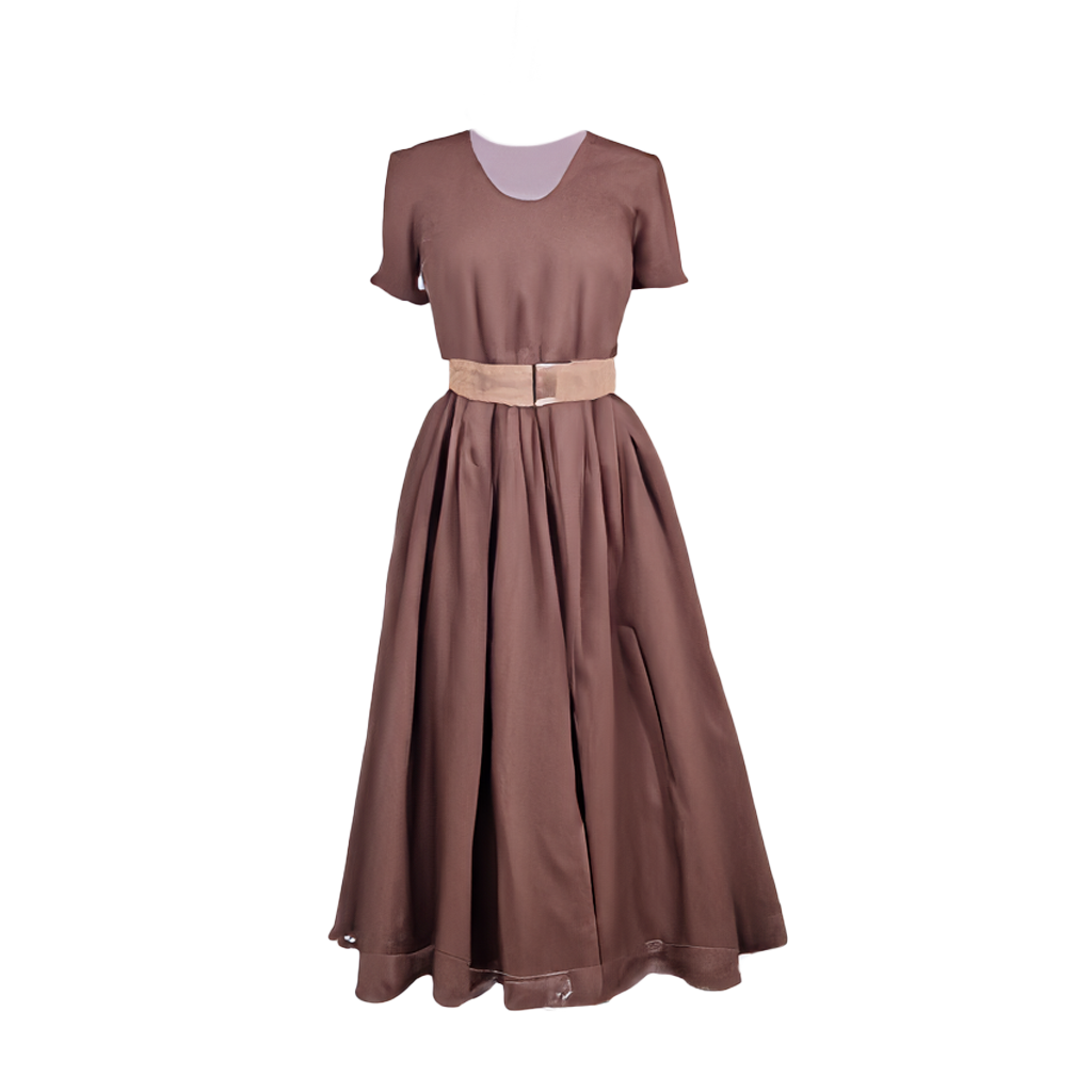 Vestido clásico de corte en A.
