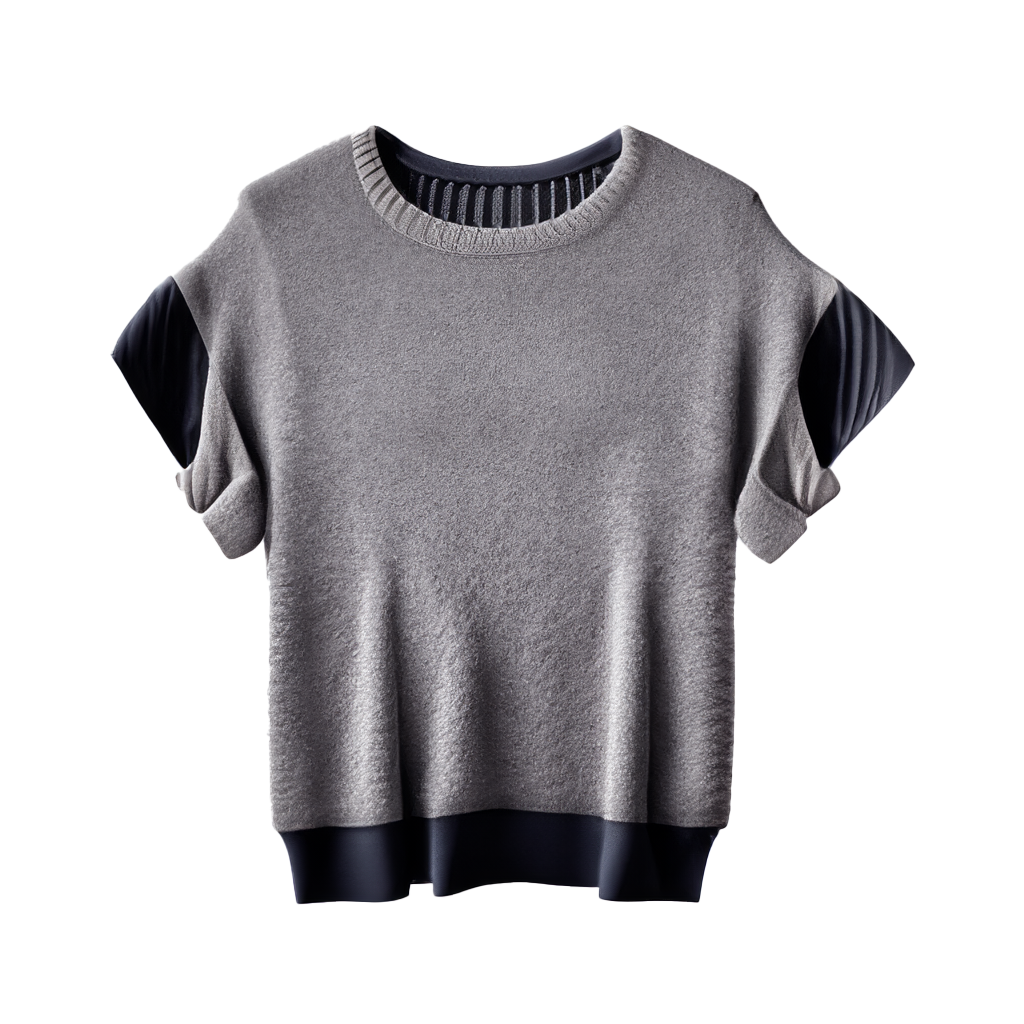 Suéter de cuello redondo de talla grande