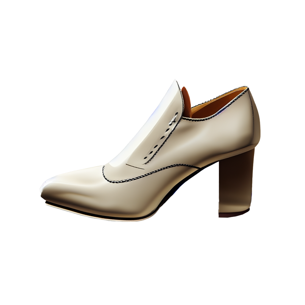 Mocasines modernos con tacón de bloque.