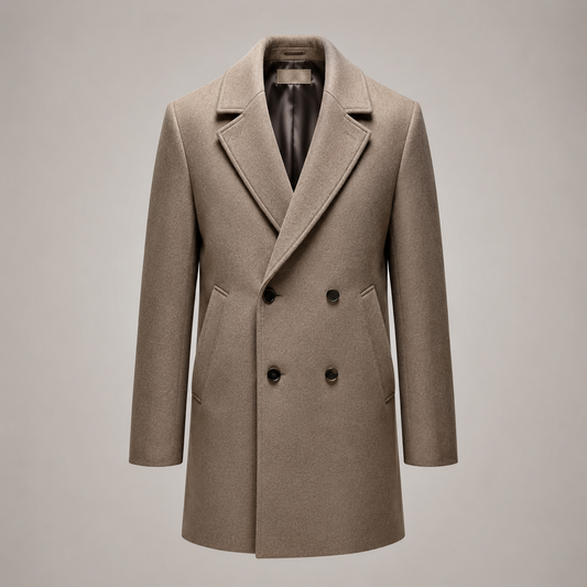 Luca Tailored Wool Overcoat