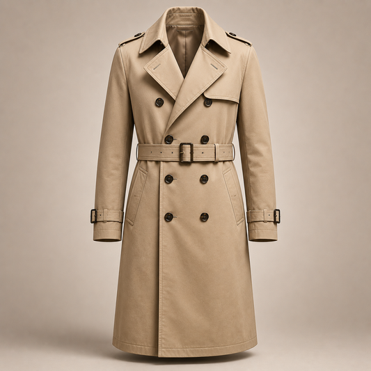 Khaki Beige Trench Coat