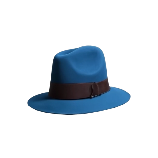 Sombrero Trilby Borsalino Azul Océano