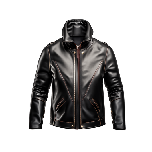 Chaqueta bomber de cuero