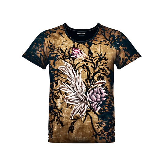 Camiseta gráfica vintage.
