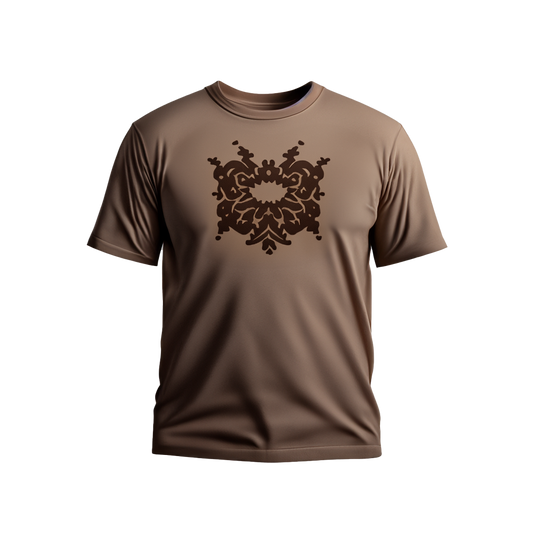 Camiseta estampada de cuello redondo.