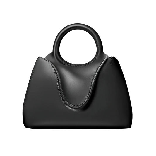 Bolso tote clásico negro.