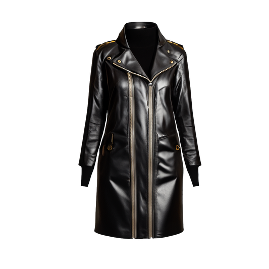 Chaqueta motera de cuero de lujo