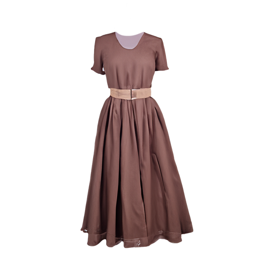 Vestido clásico de corte en A.