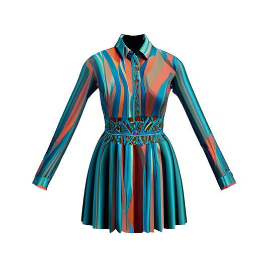 Vestido camisero moderno