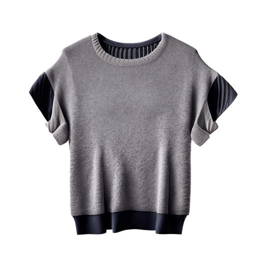 Suéter de cuello redondo de talla grande
