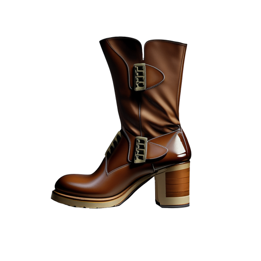 Botas elegantes de media caña